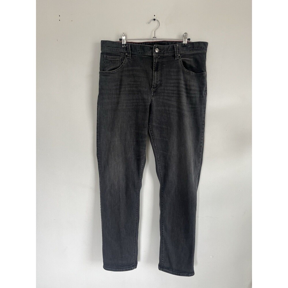 ALBERTO Stone Wash Gray Modern Fit Straight Denim Jeans Cotton Stretch Men
